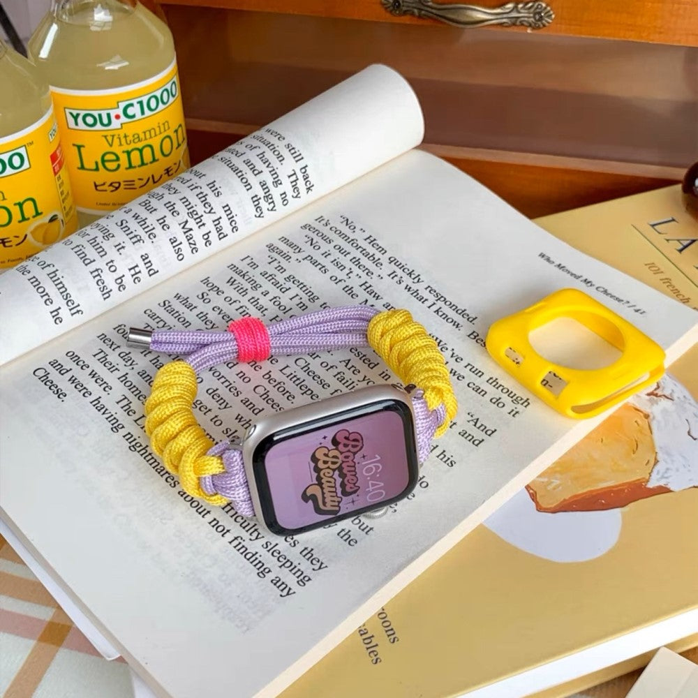 Super Kønt Metal Og Nylon Universal Rem passer til Apple Smartwatch - Flerfarvet#serie_2