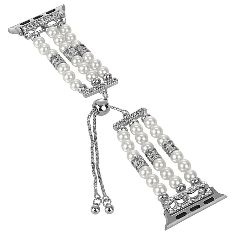 Vildt Nydelig Silikone Universal Rem passer til Apple Smartwatch - Hvid#serie_3