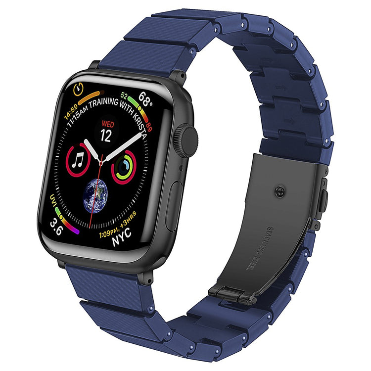 Resin Watchband Apple Watch Ultra 2 Ultra 49mm / 45mm / 44mm / 42mm Wrist Strap - Blue Carbon Fiber#serie_12