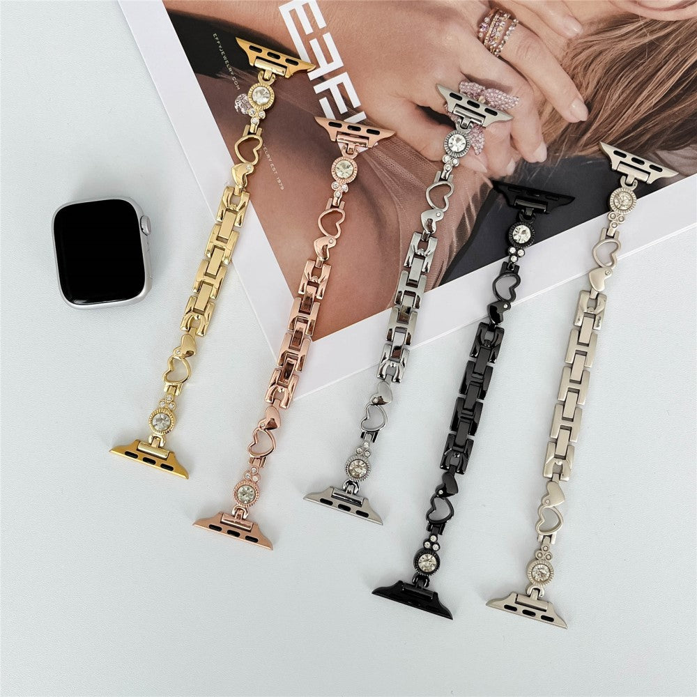 Vildt Fantastisk Rhinsten Universal Rem passer til Apple Smartwatch - Sort#serie_1