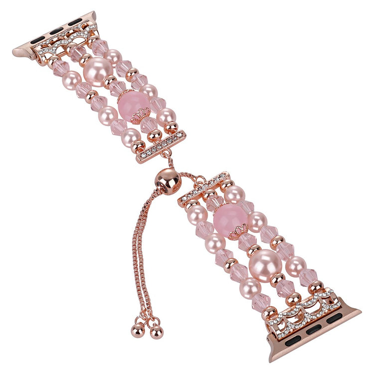 Rigtigt Hårdfør Silikone Universal Rem passer til Apple Smartwatch - Pink#serie_2