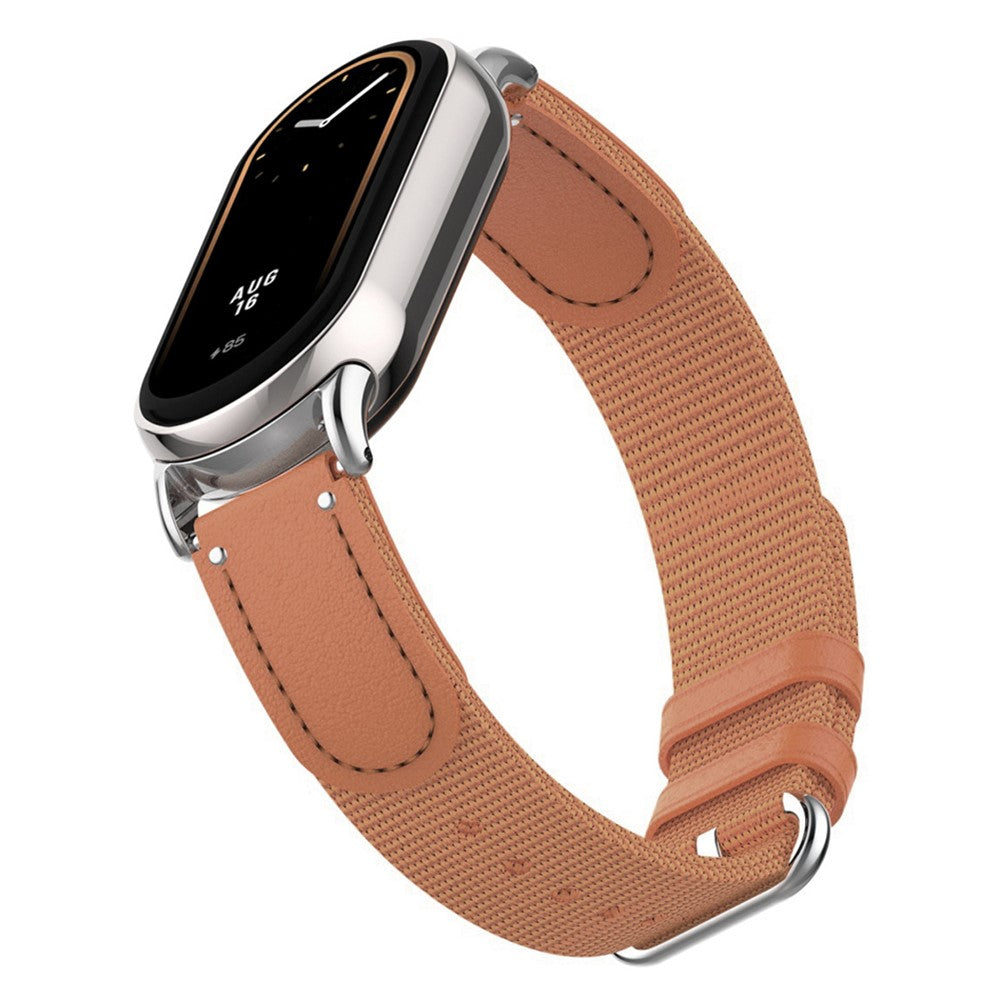 Xiaomi Smart Band 8 / Band 8 NFC Woven Canvas Smartwatch Strap Adjustable Watch Band - Brown#serie_2