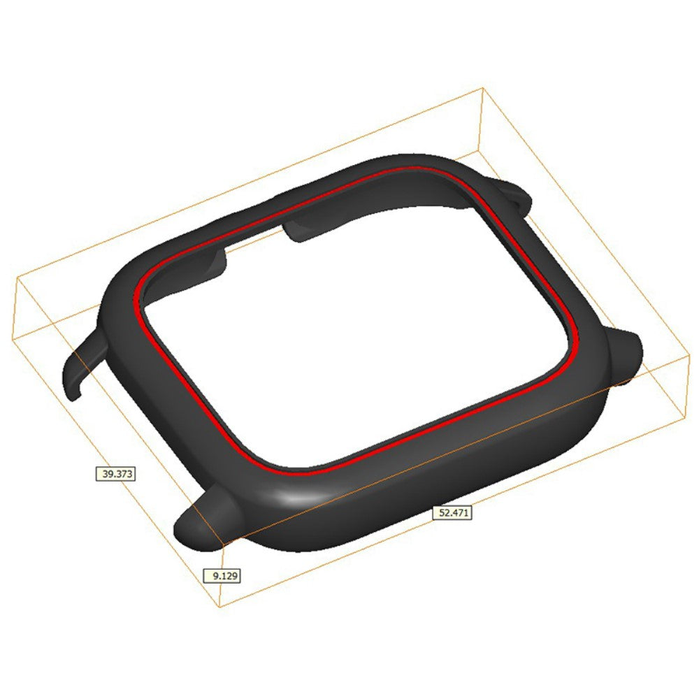 Huami Amazfit GTS3 Protective Cover Frame Hard Hollow Watch Case - Black#serie_6