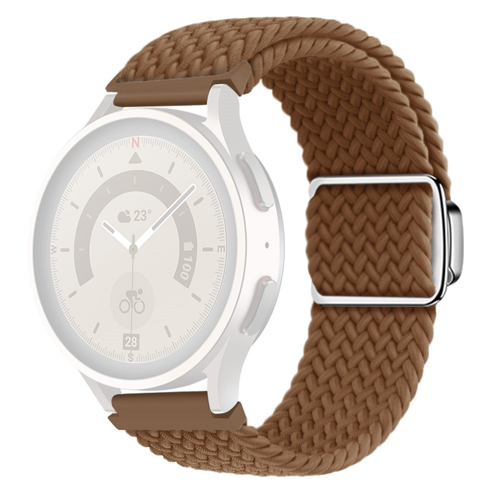 Vildt Smuk Metal Og Nylon Universal Rem passer til Smartwatch - Brun#serie_1