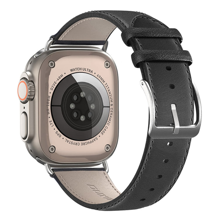 DUX DUCIS YS Apple Watch Series 9 41mm Cowhide leather strap - Black#serie_1