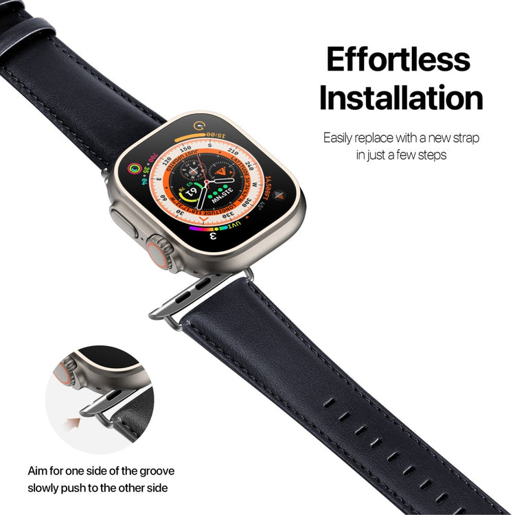 DUX DUCIS YS Apple Watch Series 9 41mm Cowhide leather strap - Blue#serie_2