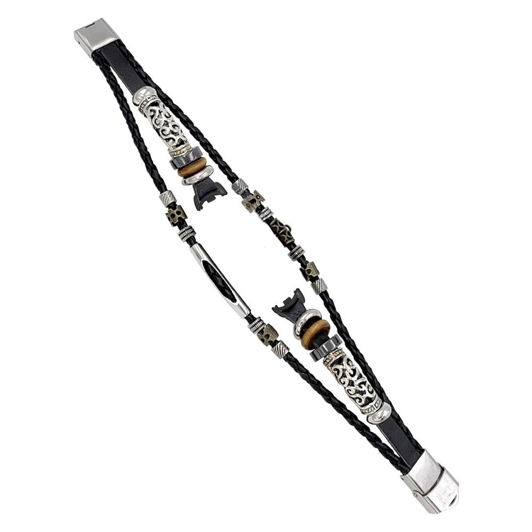 Vildt Fantastisk Metal Og Plastik Rem passer til Xiaomi Smart Band 8 - Sort#serie_1