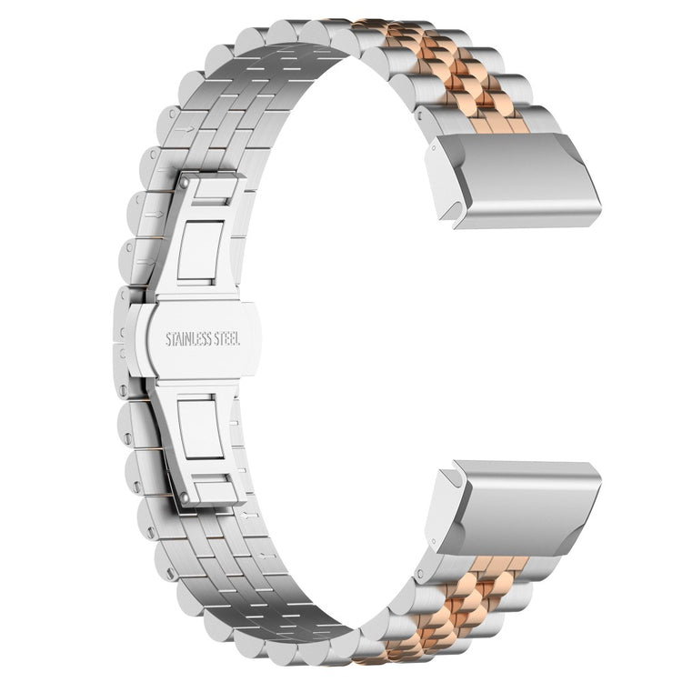 Super Kønt Metal Universal Rem passer til Garmin Smartwatch - Pink#serie_8