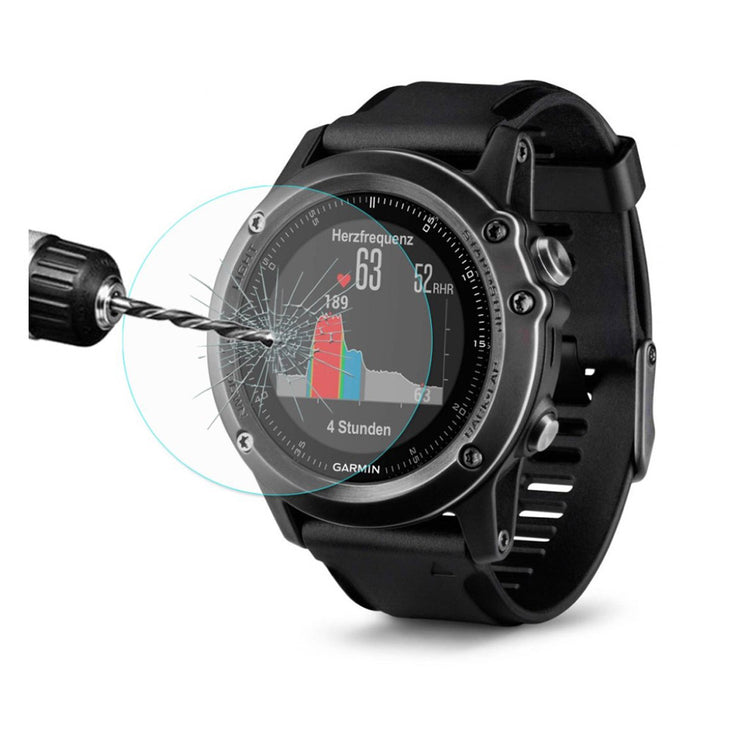 Garmin Fenix 3 Hærdet Glas Skærmbeskytter - Gennemsigtig#serie_2
