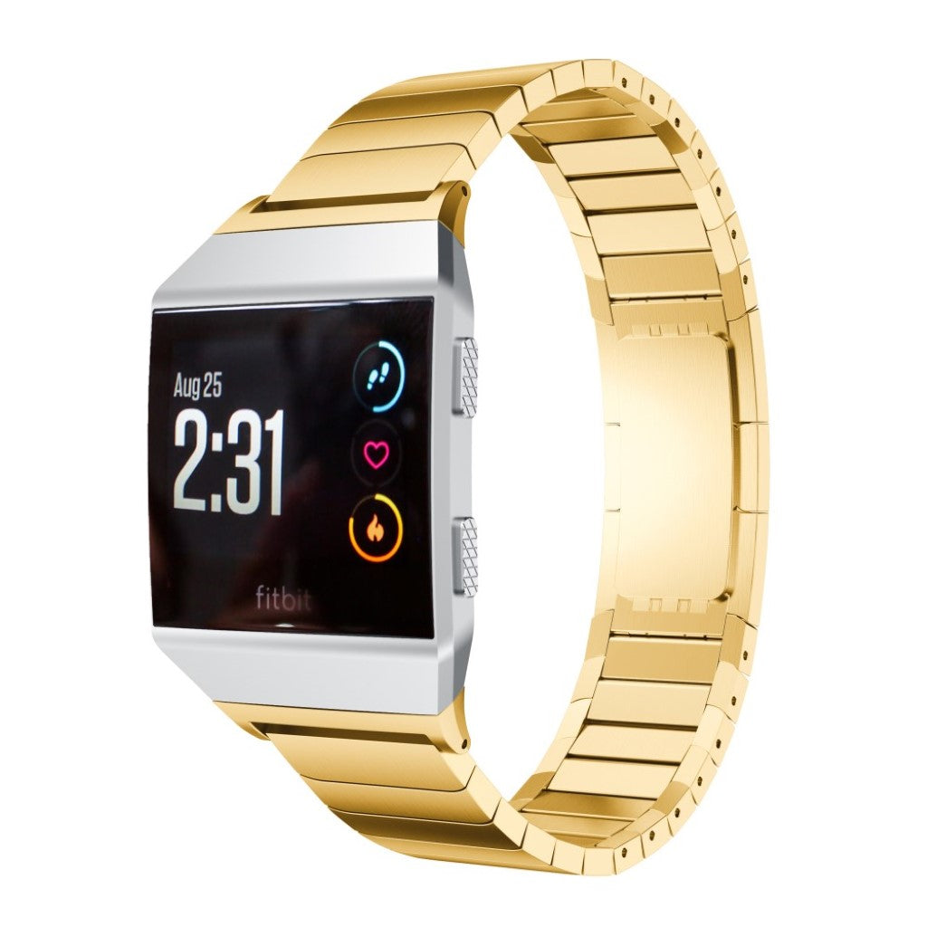 Mega holdbart Fitbit Ionic Metal Rem - Guld#serie_1
