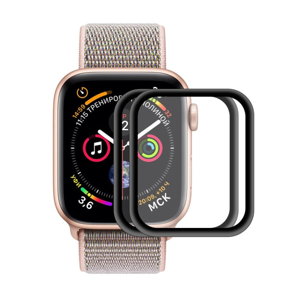 2stk Apple Watch Series 4 40mm / Apple Watch 40mm Hærdet Glas Skærmbeskytter - Gennemsigtig#serie_210