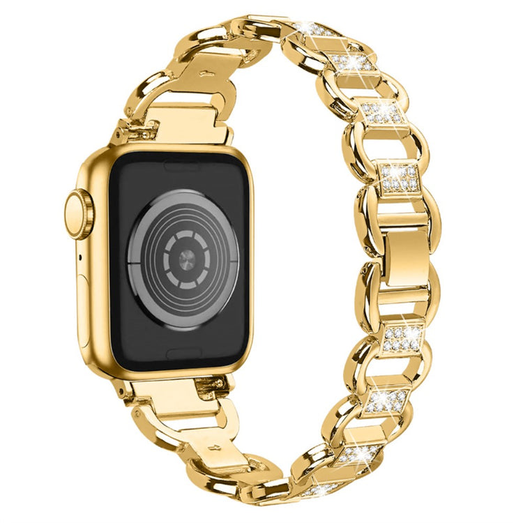 Vildt fint Universal Apple Metal og Rhinsten Rem - Guld#serie_2