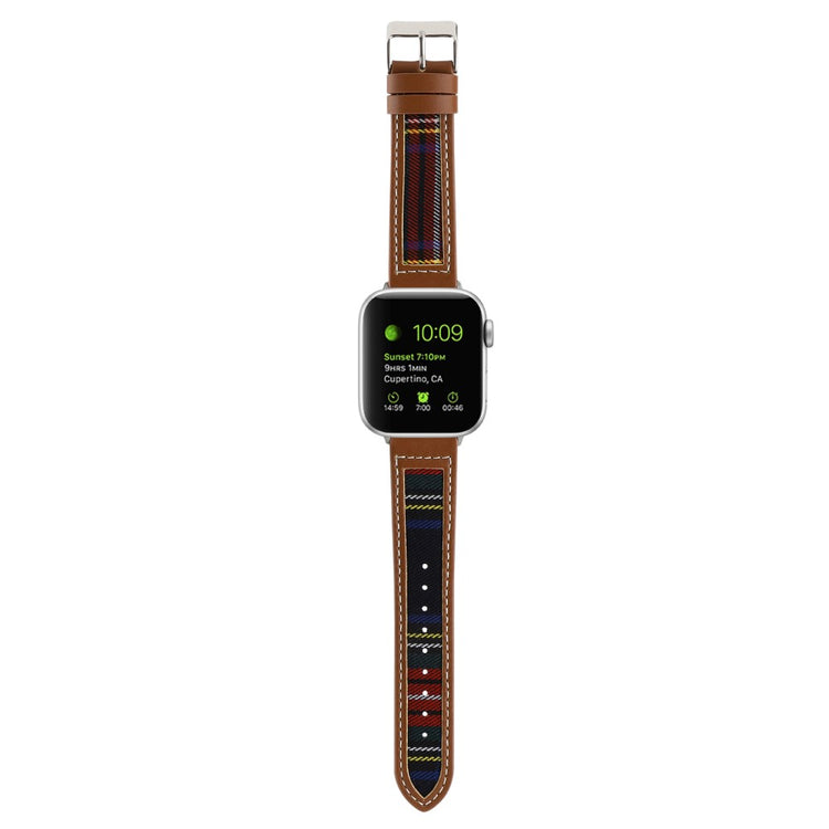 Flot Kunstlæder Og Nylon Universal Rem passer til Apple Smartwatch - Flerfarvet#serie_3