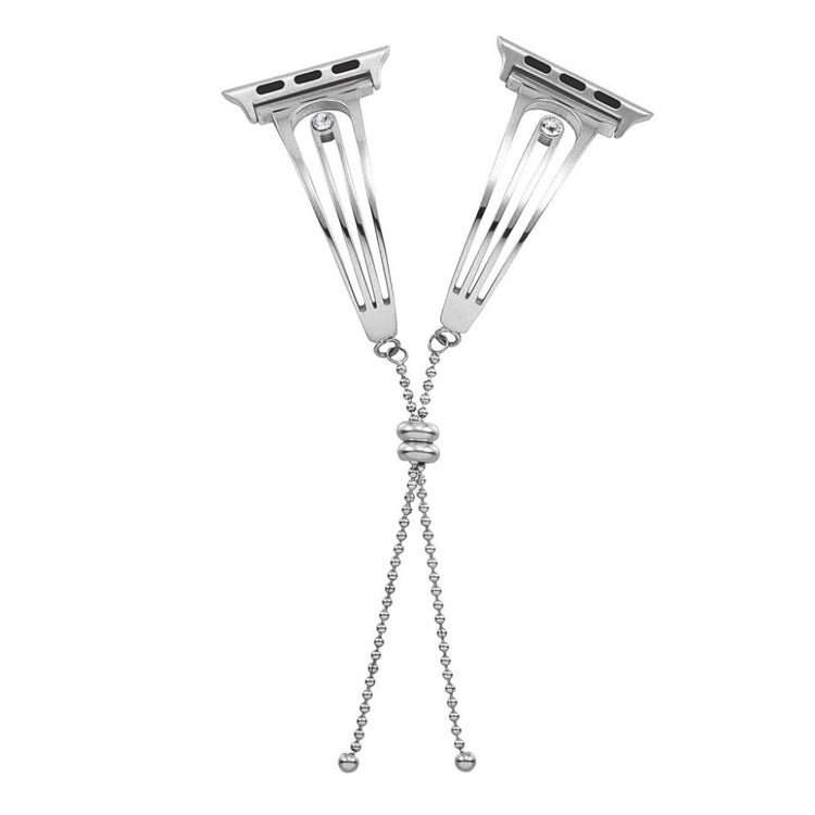 Super godt Apple Watch Series 4 40mm Metal og Rhinsten Rem - Sølv#serie_078