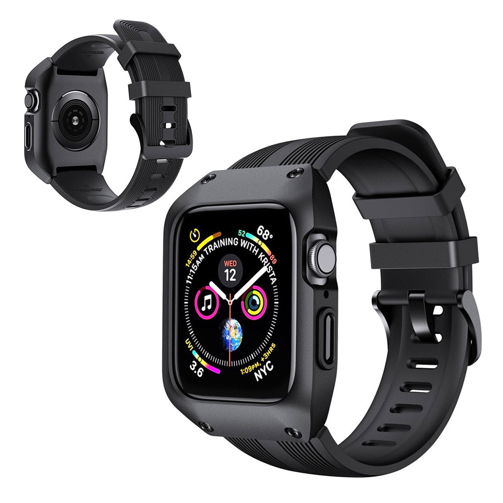 Apple Watch Series 5 40mm / Apple Watch 40mm Silikone Rem - Sort#serie_1