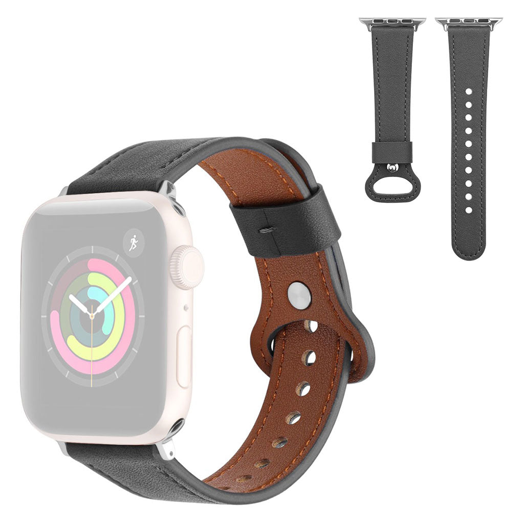 Vildt cool Universal Apple Ægte læder Rem - Sort#serie_1