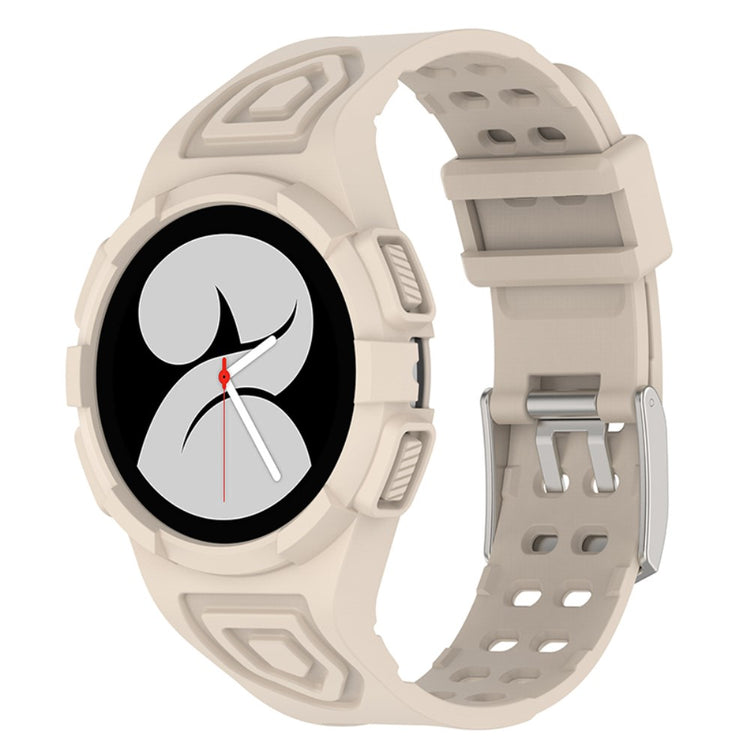 Samsung Galaxy Watch 5 (44mm) / Samsung Galaxy Watch 4 (44mm) Plastik Rem - Hvid#serie_13