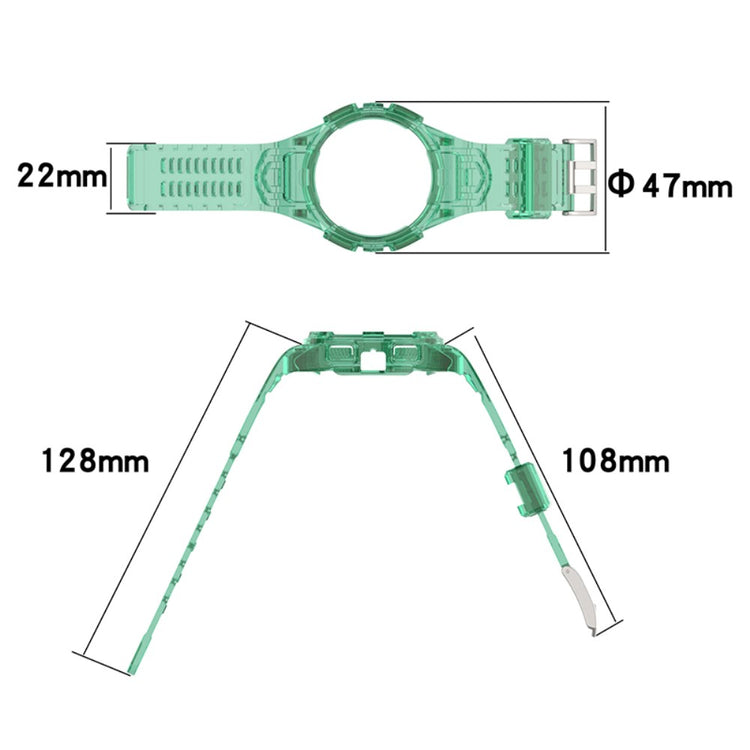 Samsung Galaxy Watch 5 (44mm) / Samsung Galaxy Watch 4 (44mm) Plastik Rem - Rød#serie_4