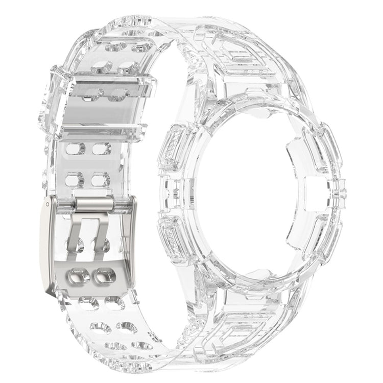 Samsung Galaxy Watch 5 (44mm) / Samsung Galaxy Watch 4 (44mm) Plastik Rem - Gennemsigtig#serie_8