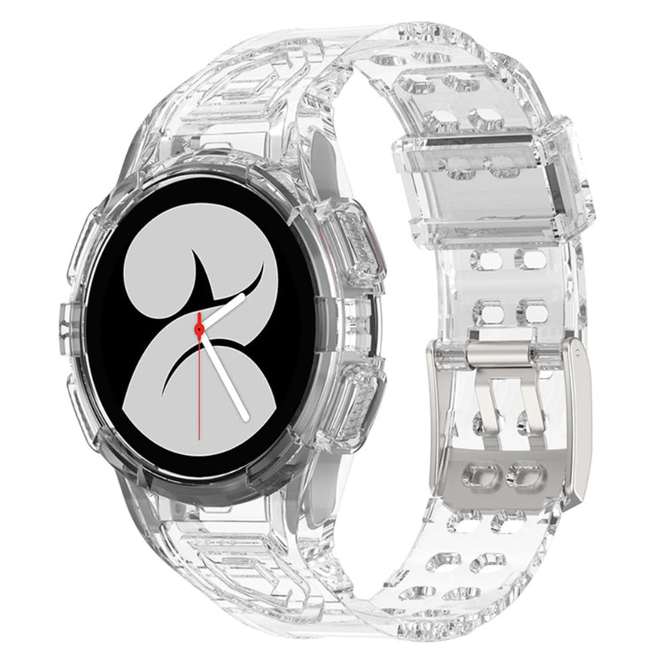 Samsung Galaxy Watch 5 (44mm) / Samsung Galaxy Watch 4 (44mm) Plastik Rem - Gennemsigtig#serie_8
