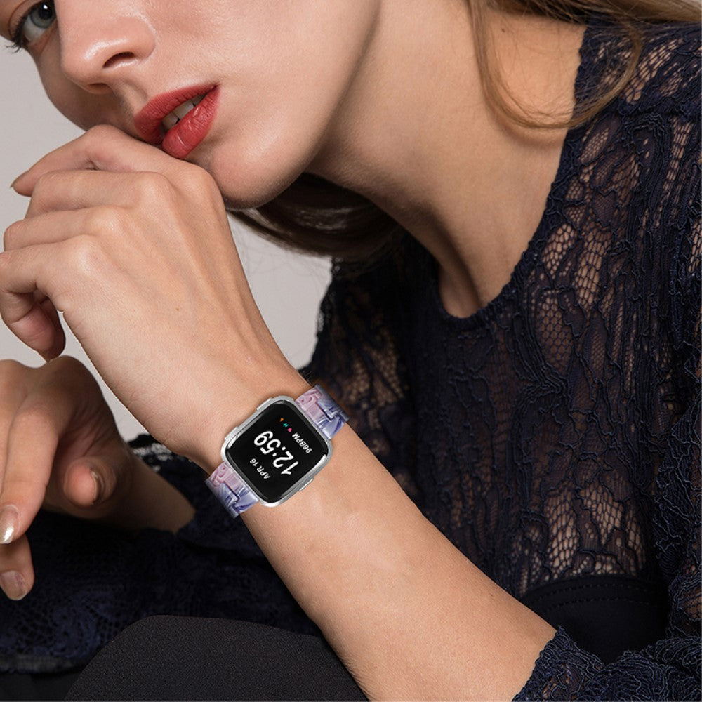 Vildt smuk Fitbit Versa 2 / Fitbit Versa Lite Urrem - Lilla#serie_4