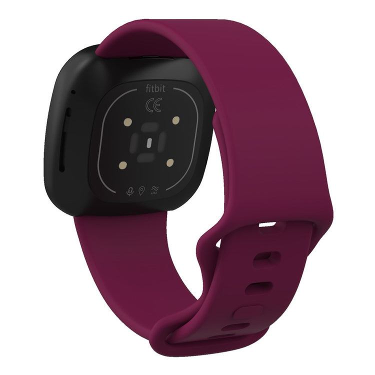 Mega hårdfør Universal Fitbit Silikone Rem - Størrelse: L - Rød#serie_8