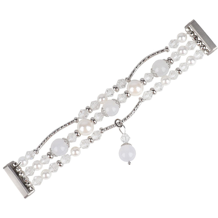 Vildt skøn Fitbit Sense 2 / Fitbit Versa 4 Plastik Rem - Hvid#serie_1