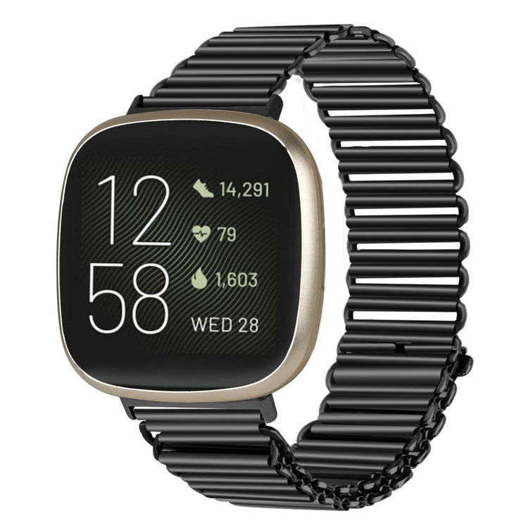 Helt vildt elegant Fitbit Sense 2 / Fitbit Versa 4  Rem - Sort#serie_1