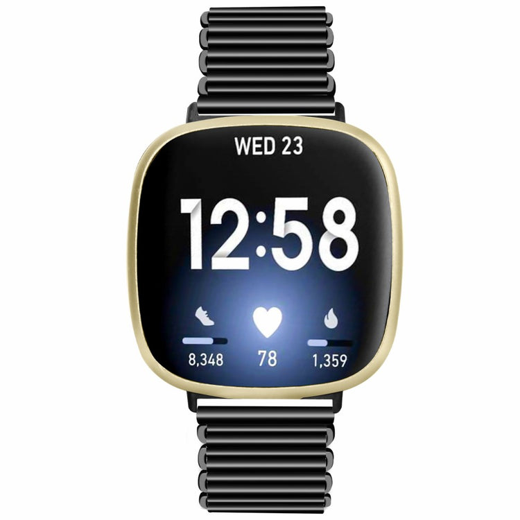 Helt vildt elegant Fitbit Sense 2 / Fitbit Versa 4  Rem - Sort#serie_1