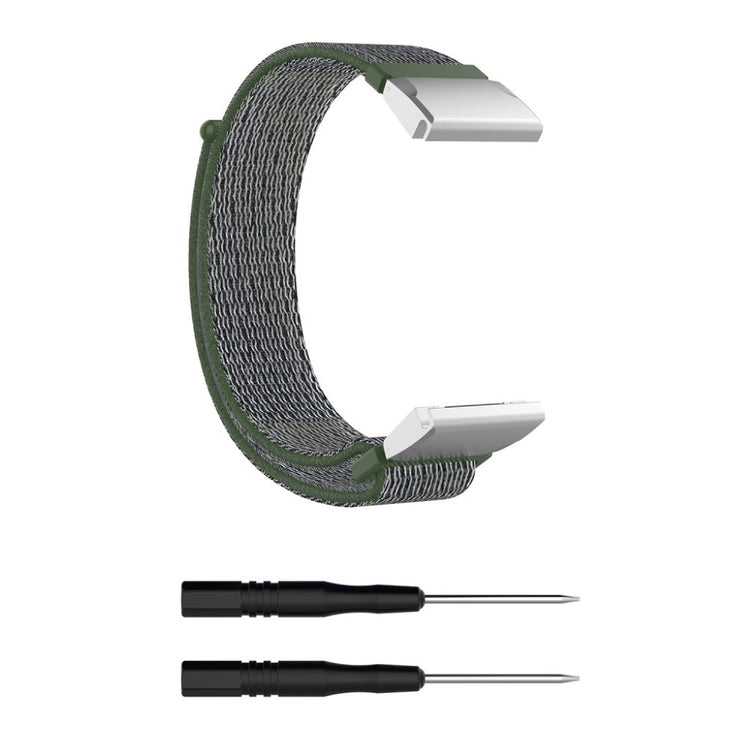 Nydelig Universal Garmin Nylon Rem - Sølv#serie_8