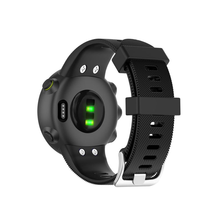 Garmin Forerunner 45 / Garmin Forerunner 45S Silikone Rem - Sort#serie_1