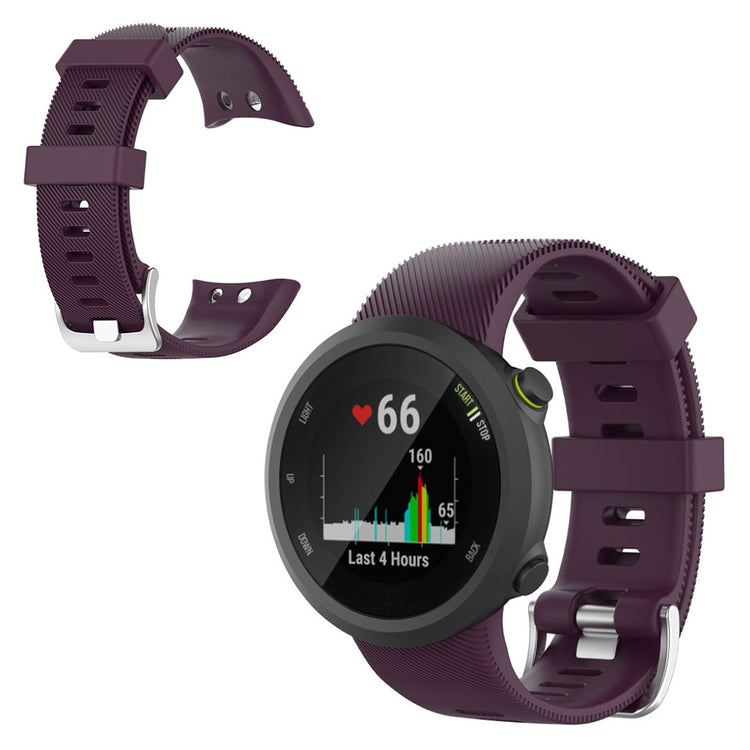 Garmin Forerunner 45 / Garmin Forerunner 45S Silikone Rem - Lilla#serie_10