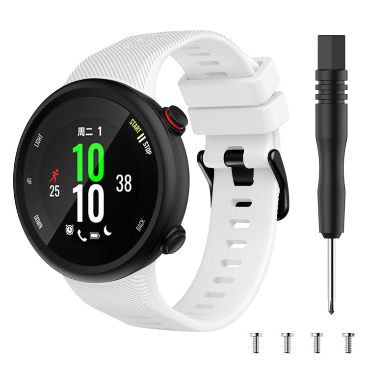 Sejt Garmin Forerunner 45S Silikone Rem - Hvid#serie_2