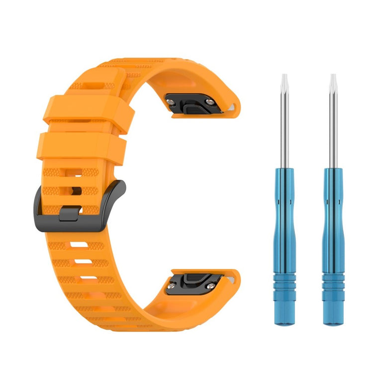 Mega kønt Garmin Fenix 6 Silikone Rem - Gul#serie_4
