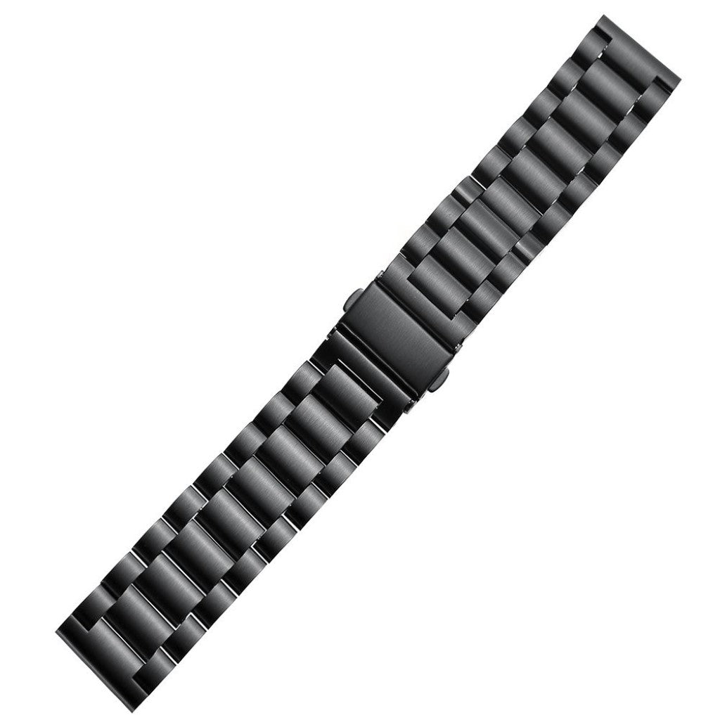 Meget flot Universal Fossil Metal Rem - Sort#serie_4