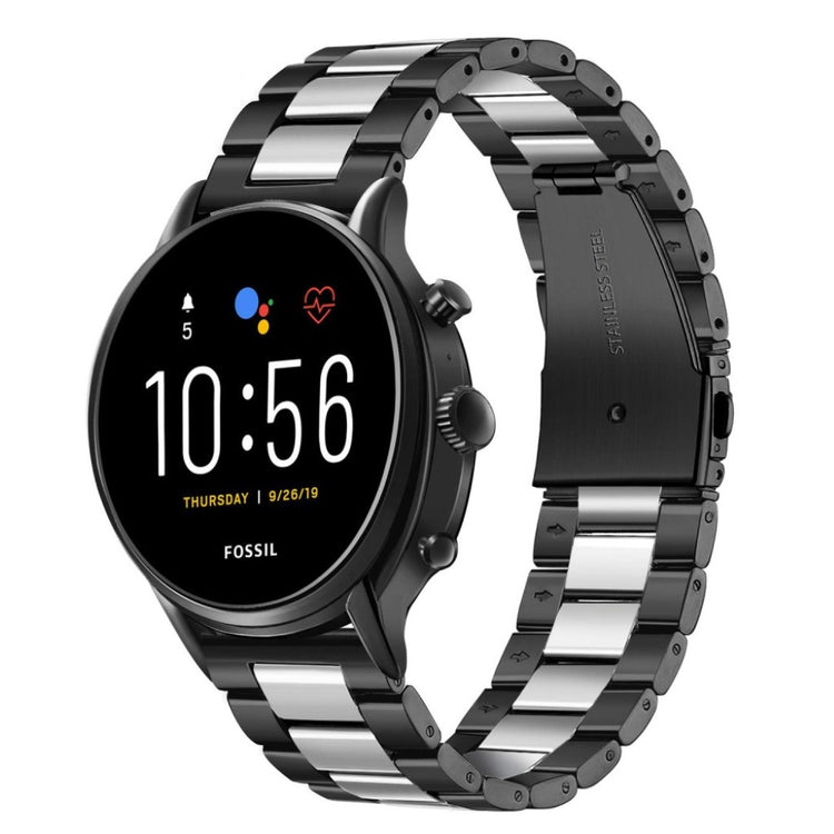 Fossil Gen 5 Carlyle HR / Fossil Gen 5 Julianna HR Metal Rem - Sølv#serie_010