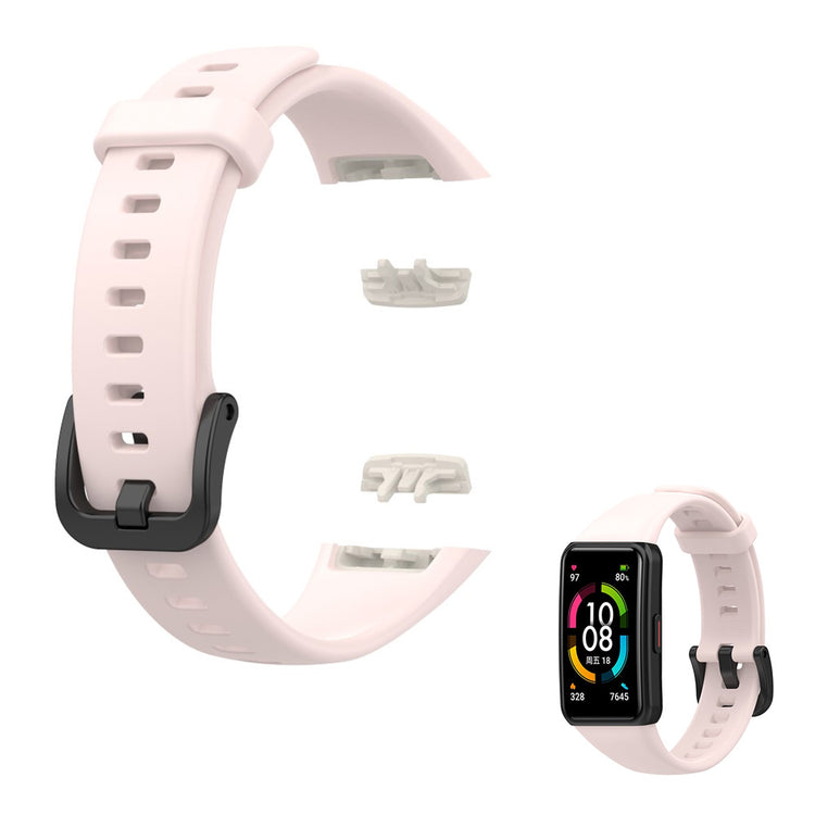 Holdbart Honor Band 6 Silikone Rem - Pink#serie_5