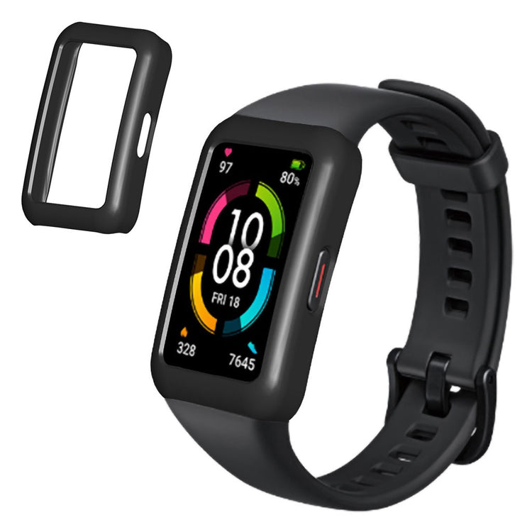 Honor Band 6 Enkel Plastik Bumper  - Sort#serie_2