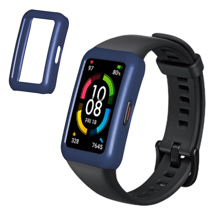 Honor Band 6 Enkel Plastik Bumper  - Blå#serie_5