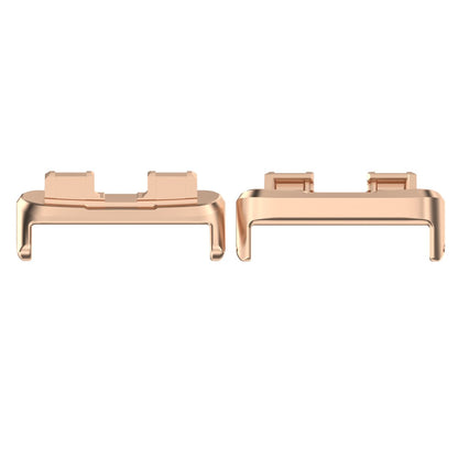 1 Pair Watch Band Connector Huawei Band 9 / Band 9 NFC , 16mm Stainless Steel Adapter - Rose Gold - Pink#serie_1