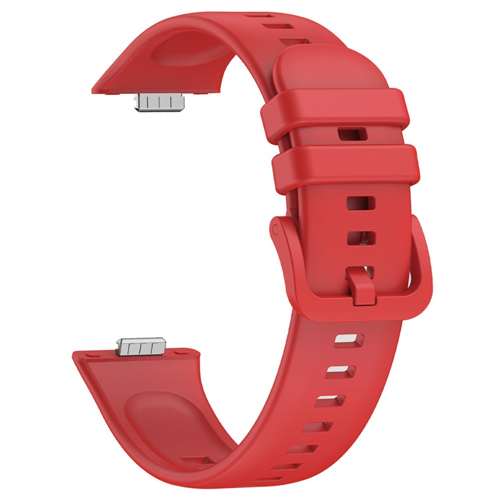 Huawei Watch Fit 3 Replacement Wrist bandsoft Silicone Watch Strap - Red#serie_5