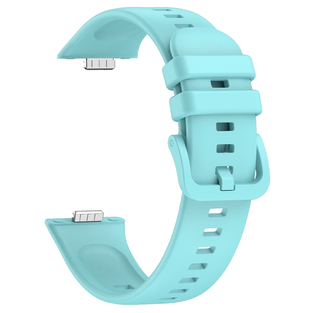 Huawei Watch Fit 3 Replacement Wrist bandsoft Silicone Watch Strap - Teal#serie_9