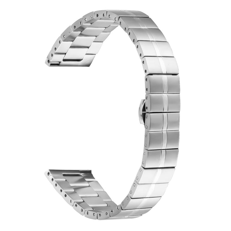 Huami Amazfit Zepp E Replacement Watch Strap Line Design Stainless Steel Band - Silver#serie_003