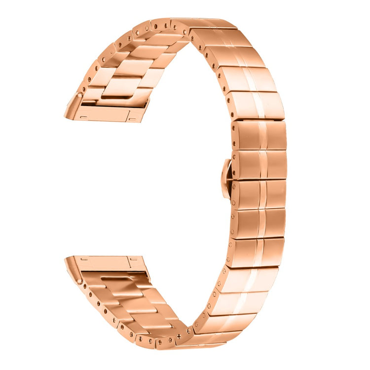 Fitbit Versa 4 / Sense 2 Stainless Steel Watch Strap Wrist Band Replacement - Rose Gold#serie_4