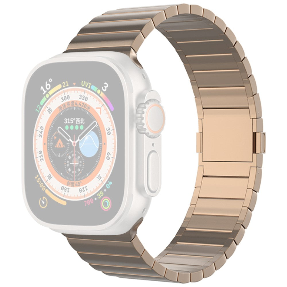 Apple Watch Series 49mm - 45mm - 44mm - 42mmTitanium Alloy Watch Band Magnetic Clasp - Rose Gold#serie_3