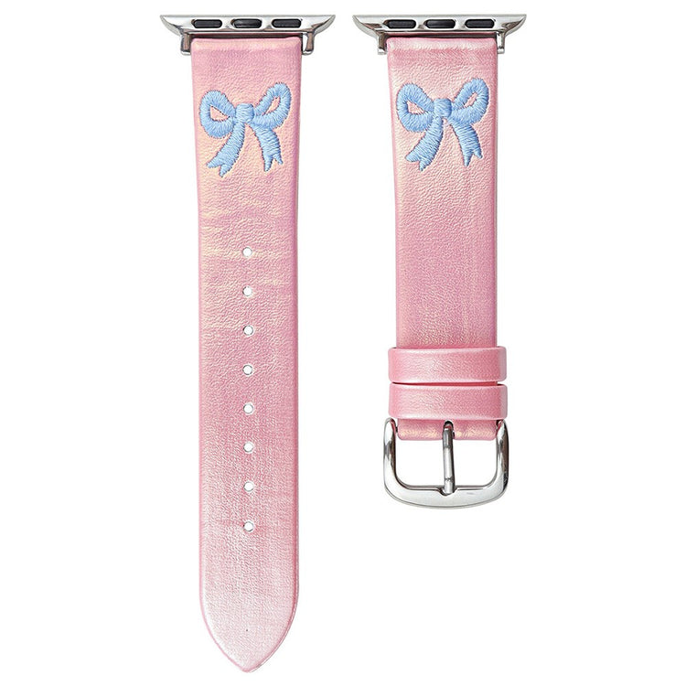 Apple Watch Series 49mm - 45mm - 44mm - 42mm Watch Band Bowknot Decor - Gradient Pink#serie_1