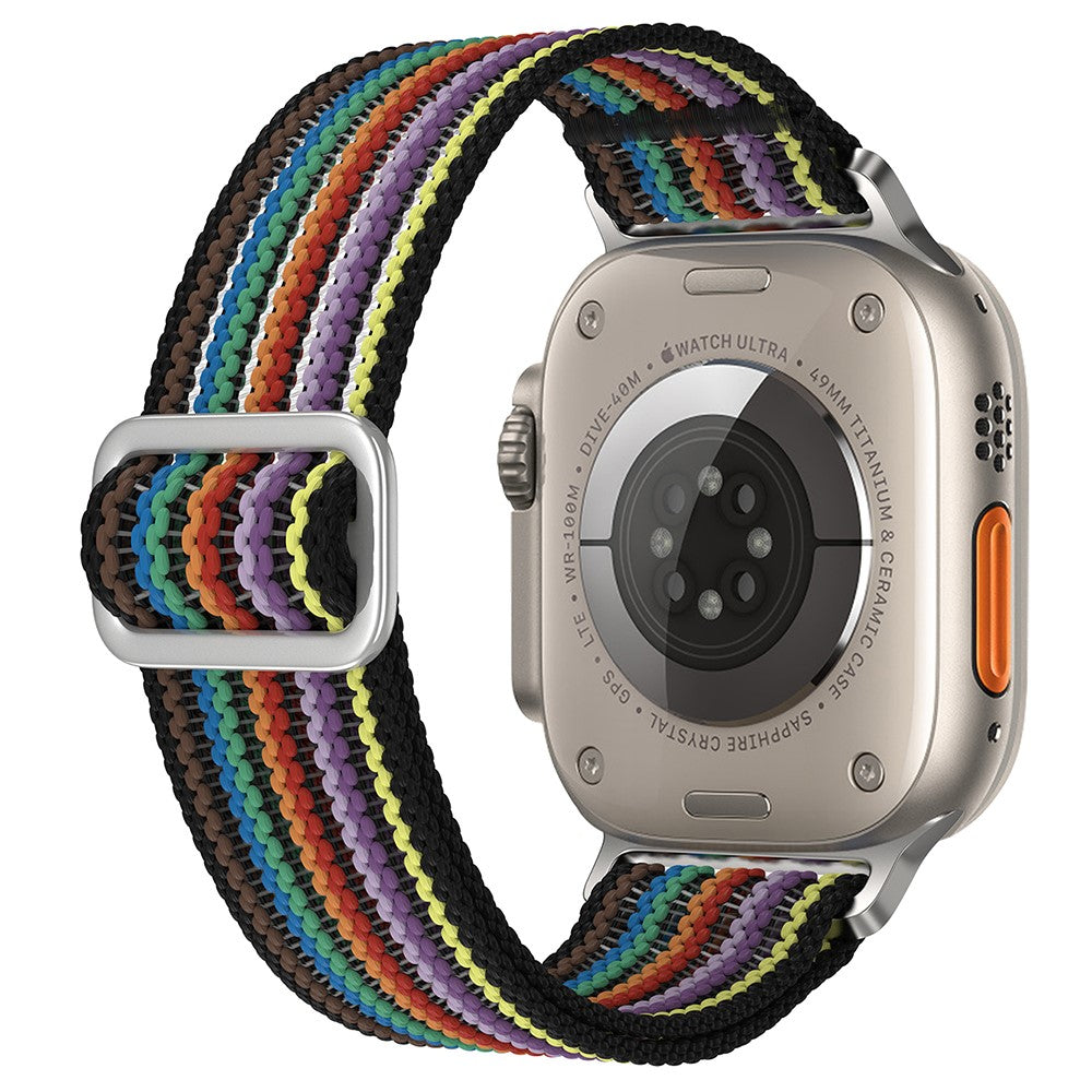 Apple Watch Series 41mm - 40mm - 38mm Woven Nylon Watch Strap Breathable Band - Rainbow#serie_5