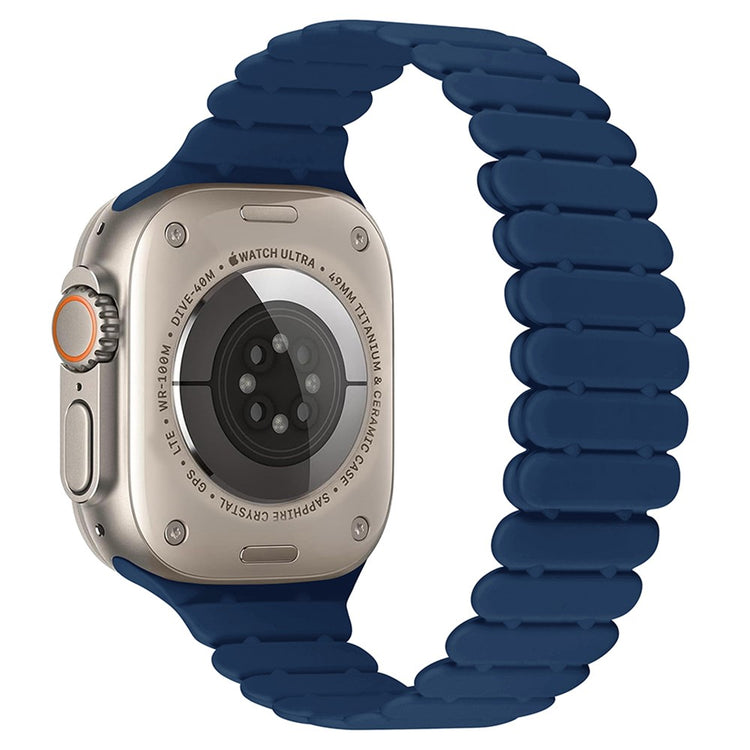 Apple Watch Series 49mm - 45mm - 44mm - 42mm Bamboo Joint Strap - Midnight Blue#serie_7