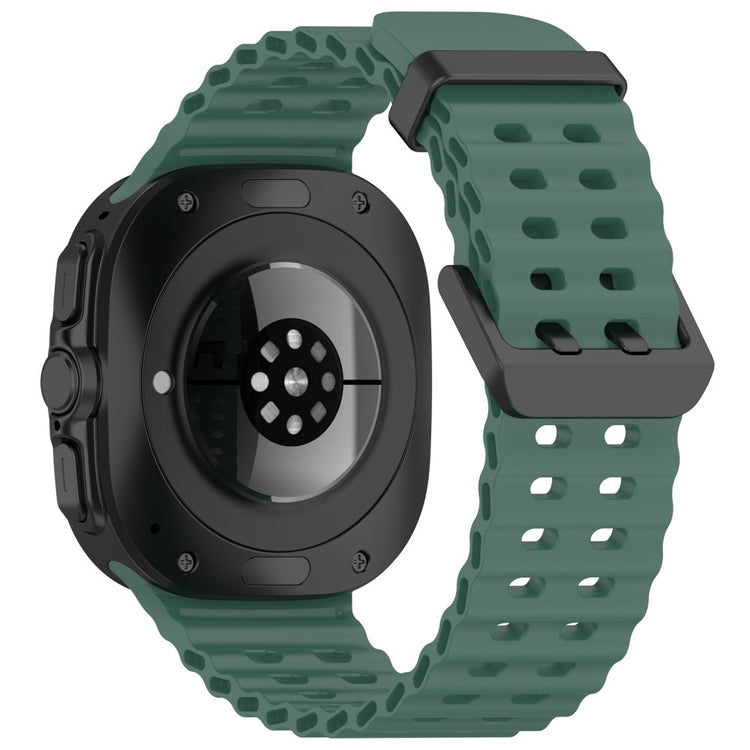 Samsung Galaxy Watch Ultra 47mm Silicone Watch Strap Dual Pins Buckle Sports Band - Dark Green#serie_8