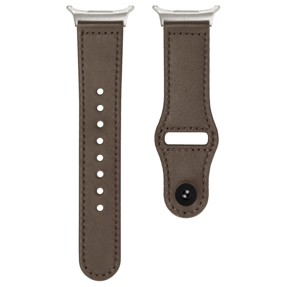 Samsung Galaxy Watch Ultra 47mm Watch Strap Genuine Cow Leather Rivet Buckle Band - Cocoa#serie_4